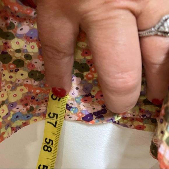 Scotch & Soda Strappy maxi dress smocked ditsy multicolor floral women’s‎ size M - Picture 11 of 12